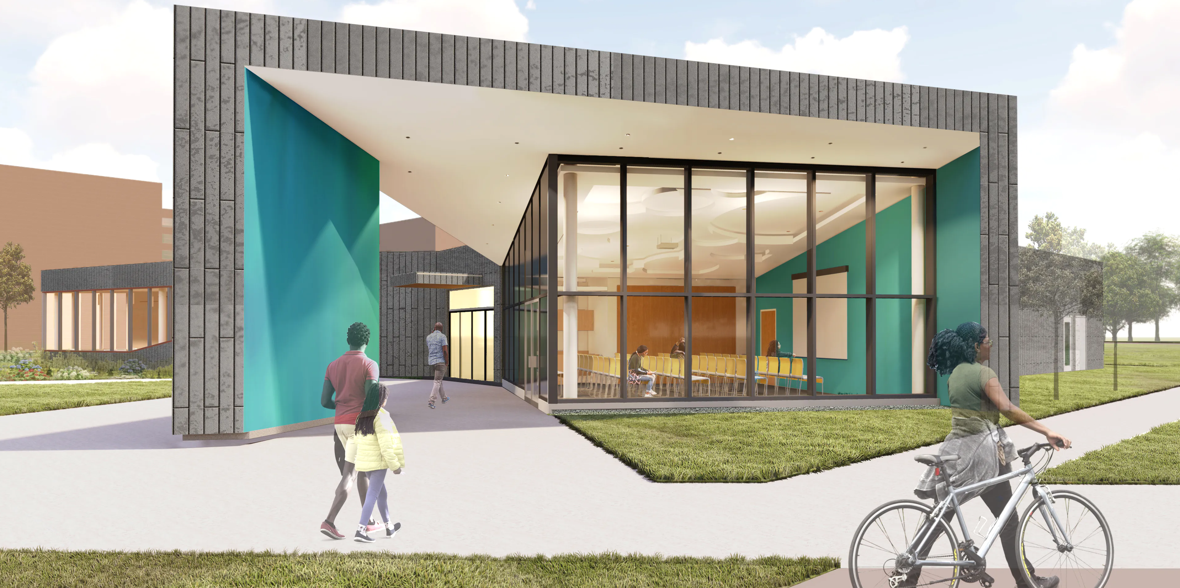 3d project of  Cleveland Public Library - Woodland Branch